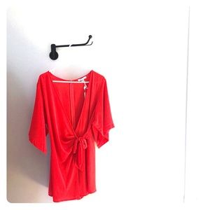 Romper, Red/Burnt Orange, Large